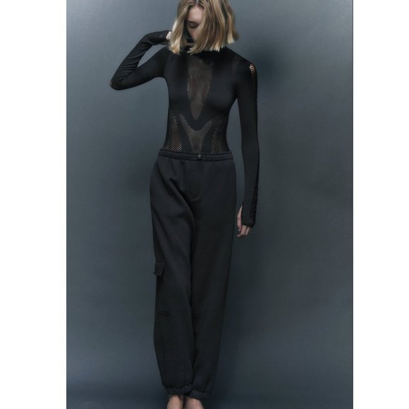 BLOGGER'S FAVE! Zara Seamless Mesh Effect Bodysuit NWT - Picture 15 of 17